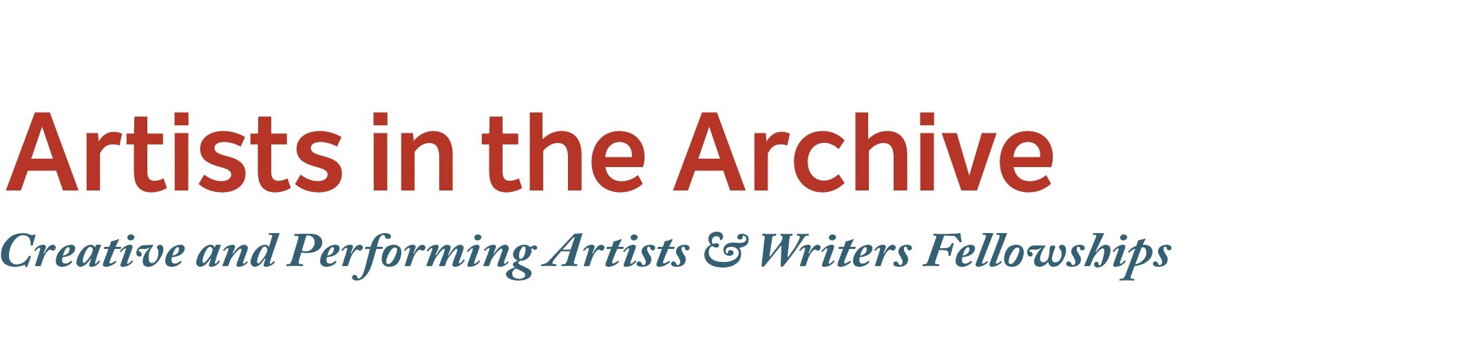 Artists in the Archive Home