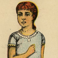 nineteenth century paper doll
