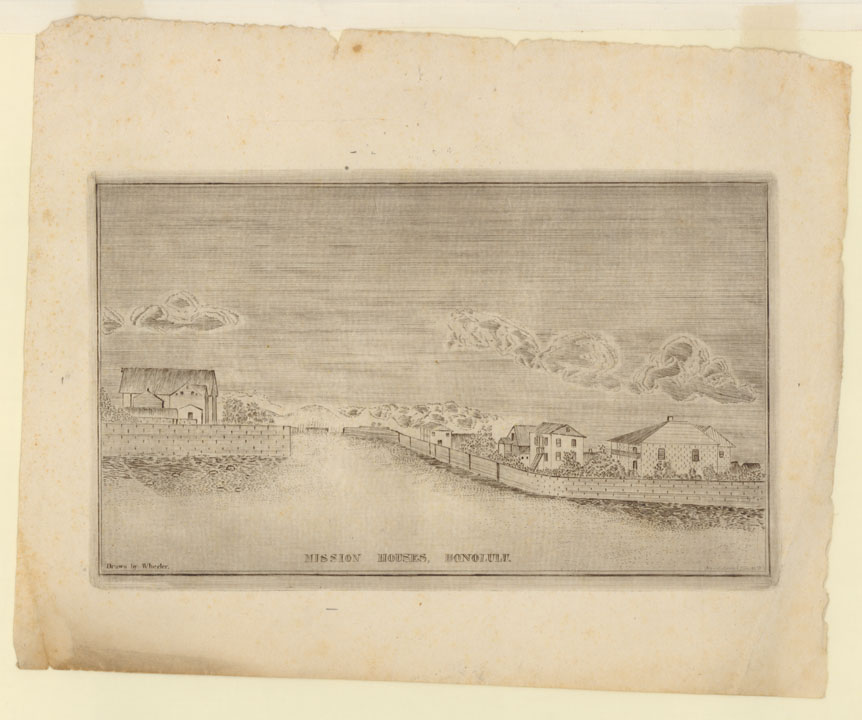 Mission Houses: Honolulu, ca. 1837. 
