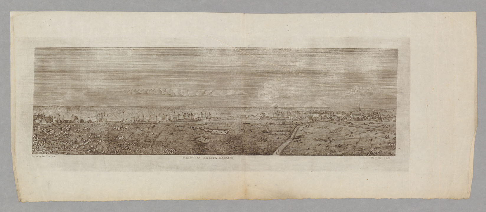 View of Kailua, Hawaii, 1836